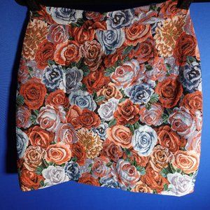 Multi-colored Rose Skirt M/L